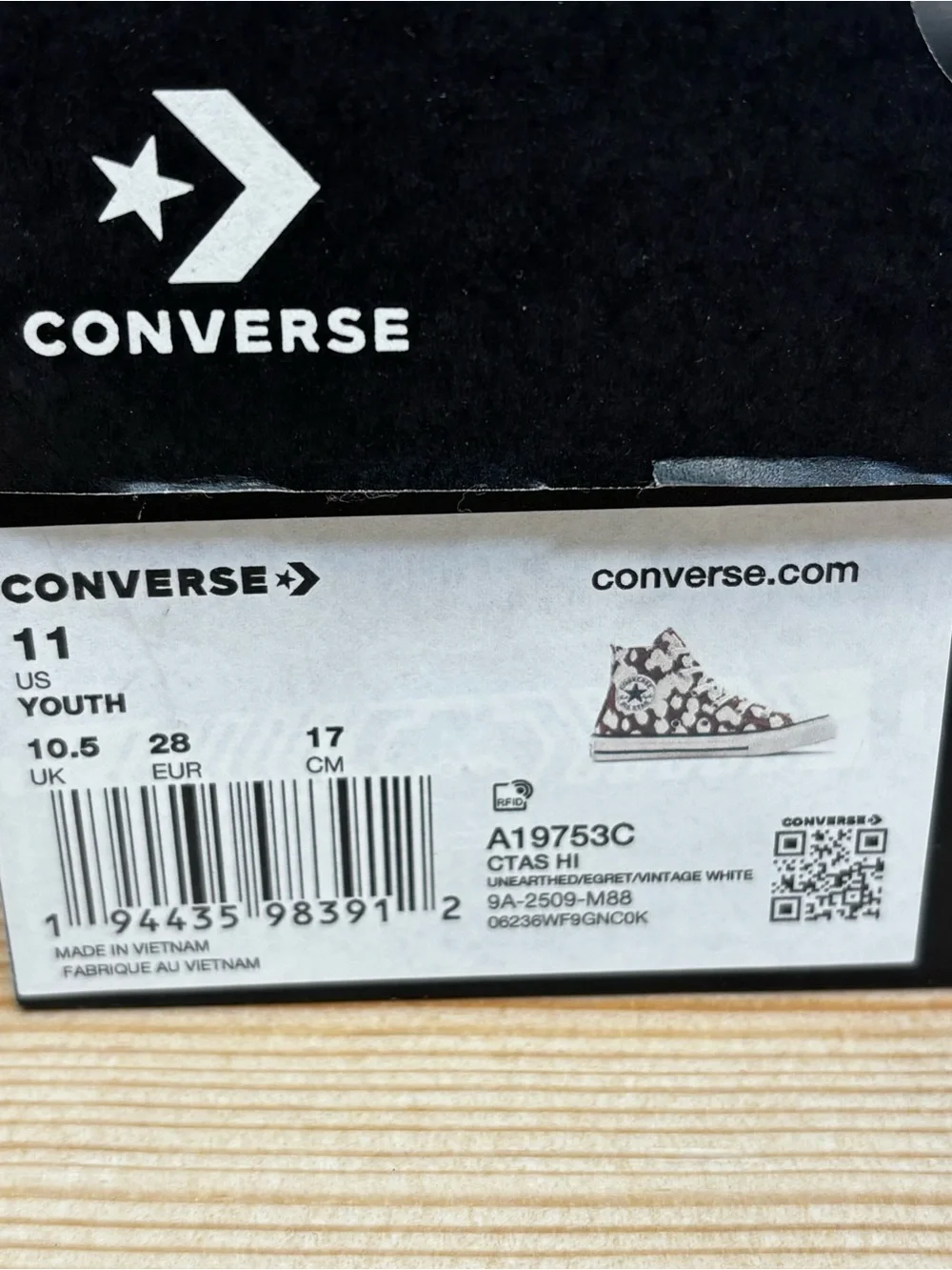 Converse‎ Girl's CTAS Animal Print High Sneakers Youth Sz 11 Little Kids